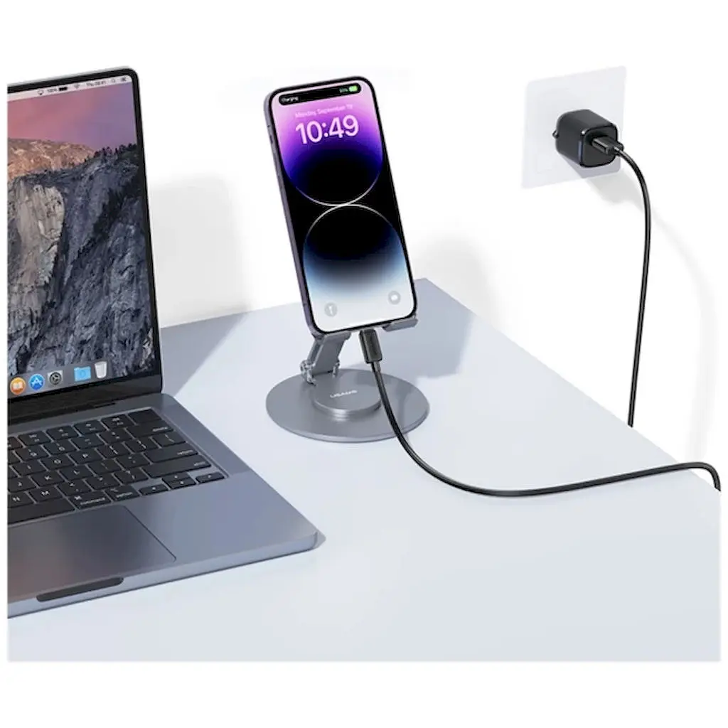 Кабель Usams US-SJ689 USB-A to Lightning 2.4A 1м Black SJ689USB01 (6958444909240) - фото 6