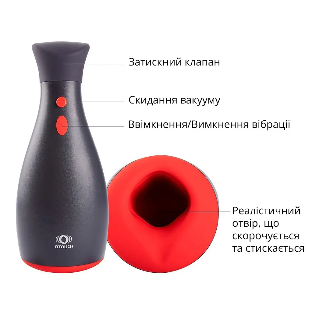 Мастурбатор Otouch NINJA 2, 7 режимів вібрації, ефект стискання - фото 6