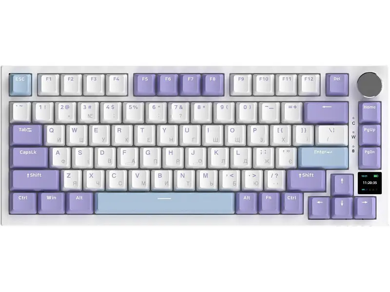 Клавіатура Ajazz AK820 Pro Flying Fish Switch Purple (AK820PRO-FF-PWB)