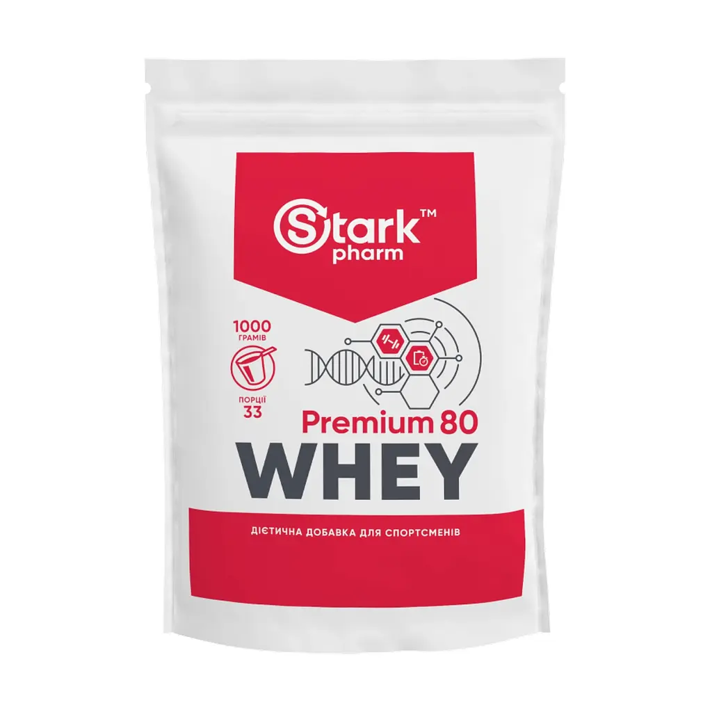 Whey 80 Premium — 1000 г Double Chocolate