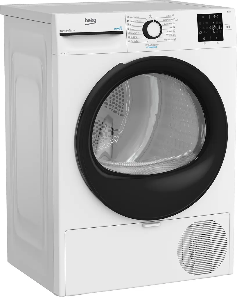 Beko Сушильная машина тепловой насос, 7кг, A++, 54.5см, дисплей, ф-ция ПАВ, белый - фото 2