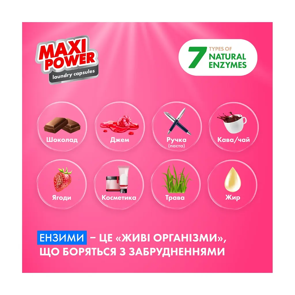 Капсули для прання Maxi Power Flower Wind 11 шт. (4823098414988) - фото 3