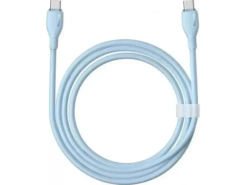 Кабель USB Type-C BASEUS Type-C/Type-C 100W 1m (E0426702) блакитний