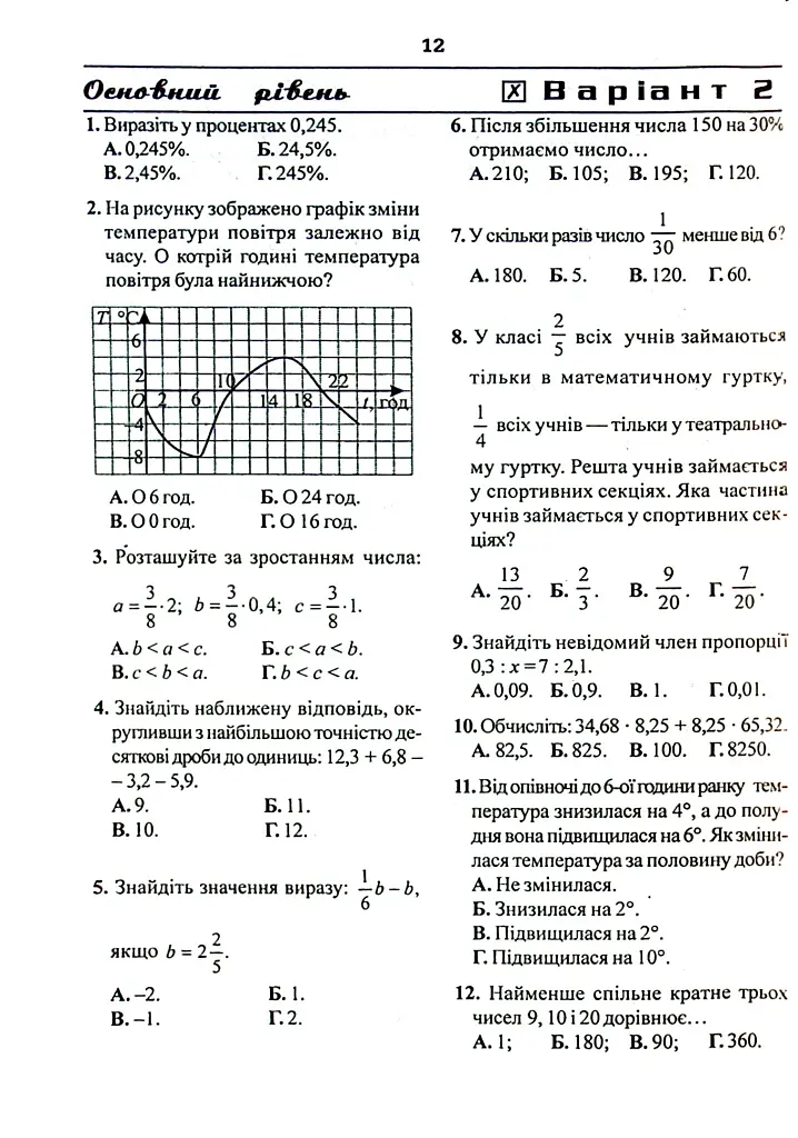 Математика. Тести для самостійної роботи та контролю знань. 6-7, 7-8, 8-9, 9-10 клас - Яків Бродський - фото 10