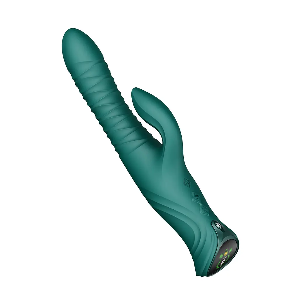 Вібратор-кролик Zalo Mose 2 25.7 см зелений - фото 14