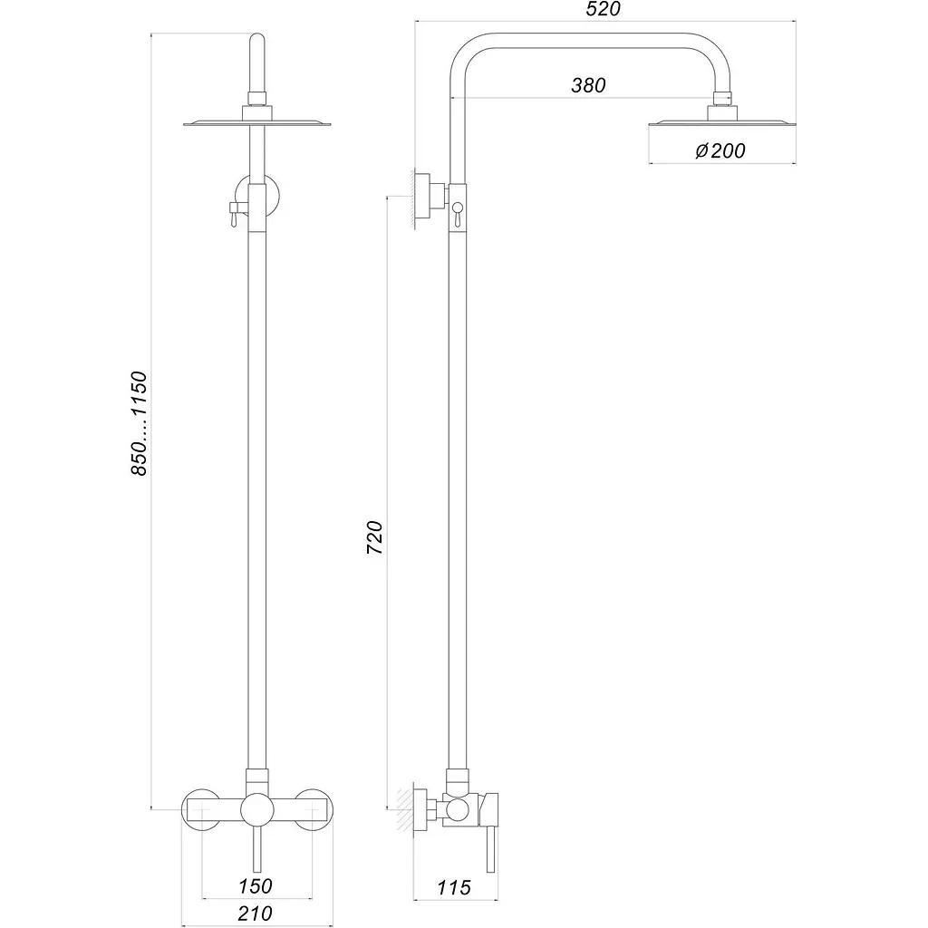 Душова система Globus Lux Alpen S-SH-005 - фото 6