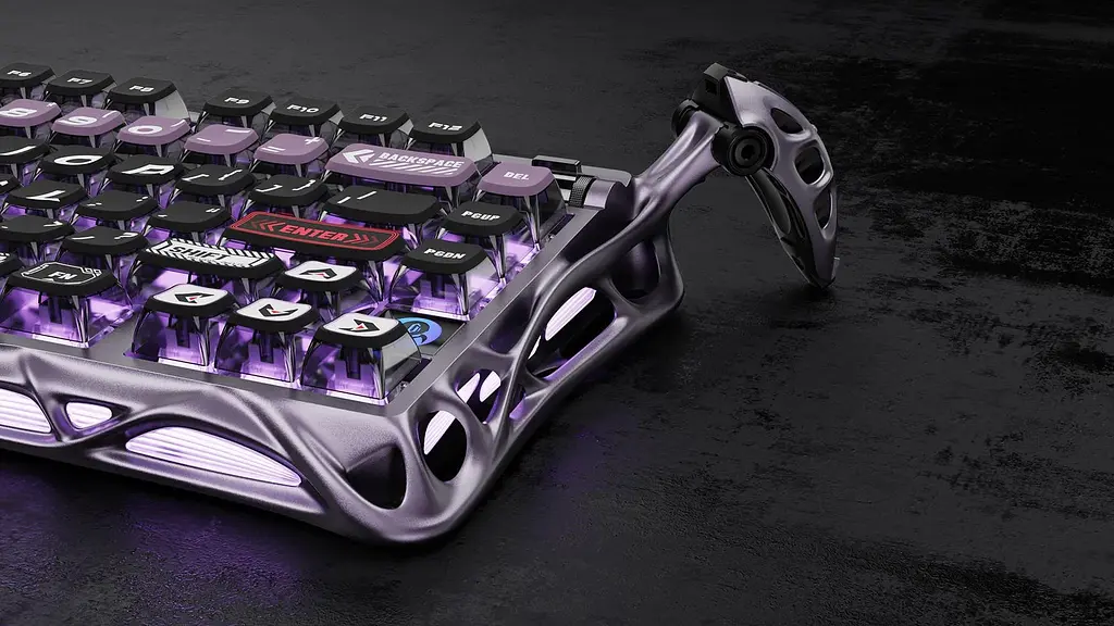 Клавіатура GravaStar Mercury V75 Pro 80keys Gateron Jade Gaming 8K USB-A RGB Iron Purple (GSV75PRO_PL) - фото 10