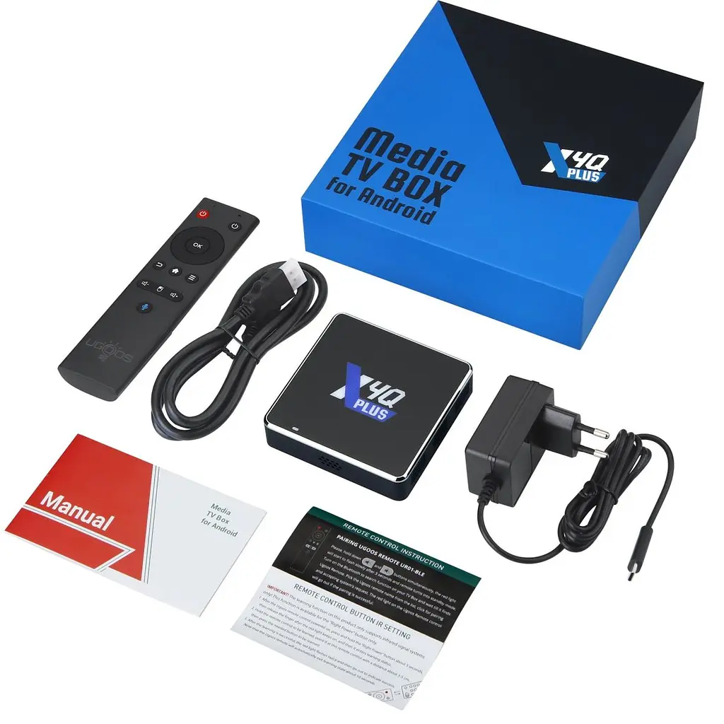TV Медіаплеєр Ugoos X4Q PLUS 4/64Gb/Amlogic S905X4/Android 11/WiFi 2.4G+5G/BT 5.1/Miracast/BT GyroRC (X4Q PLUS) - фото 3