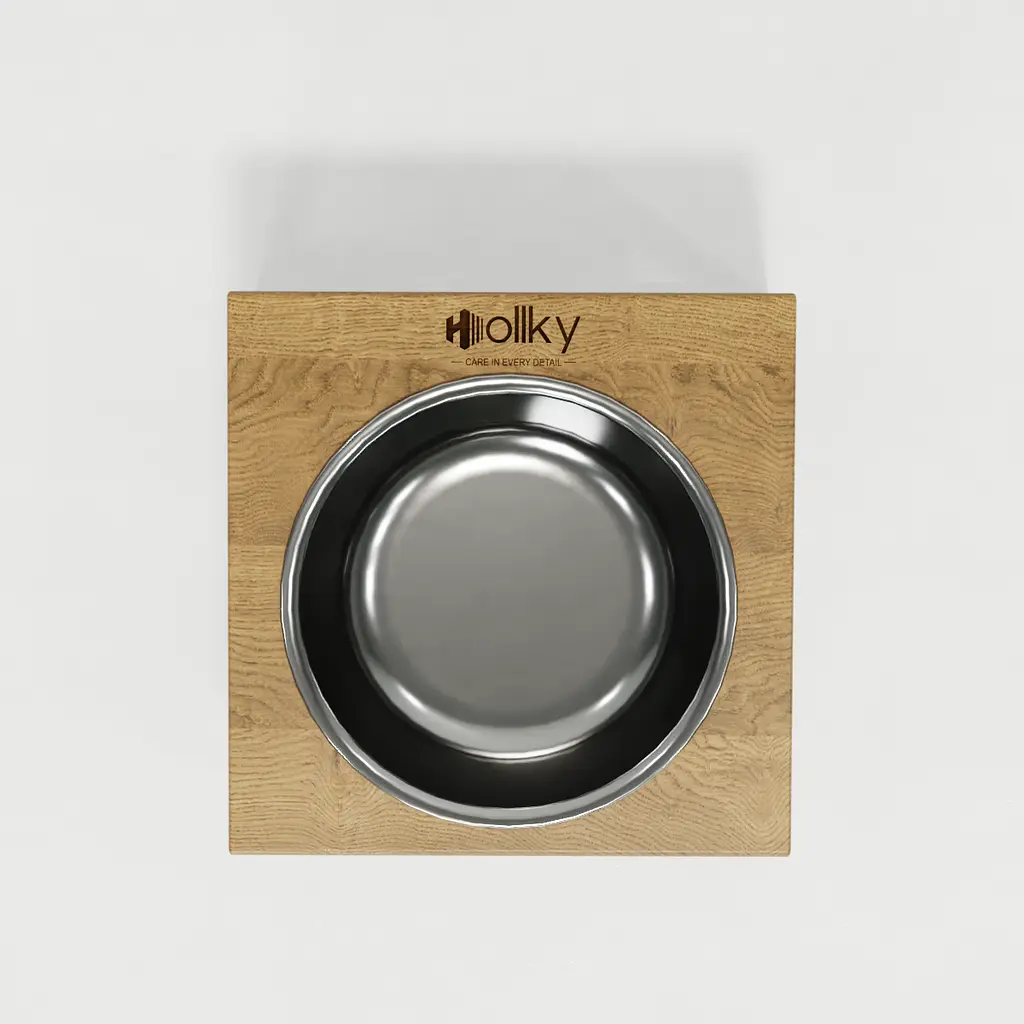 Hollky Base Solo S — миска на підставці для котів і маленьких собак (1 × 0,45 л) - фото 8