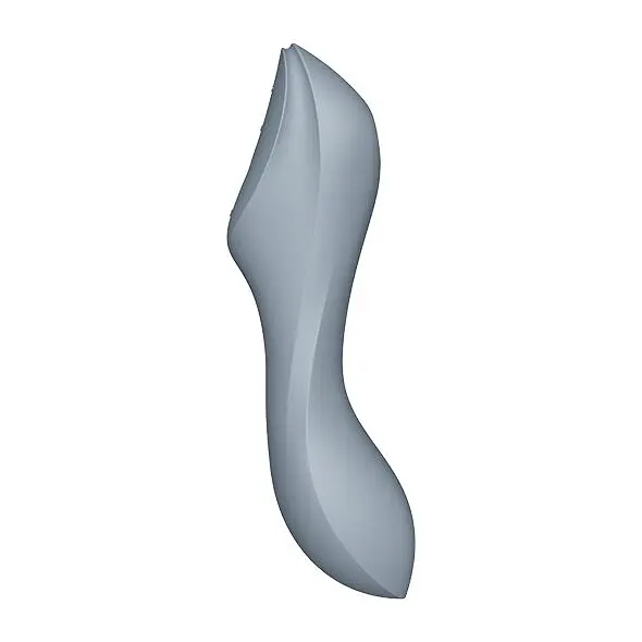 Вібратор Satisfyer Curvy Trinity 3 Вакуумний та стимулятор для точки G, 17.5х5.3 см сірий - фото 3