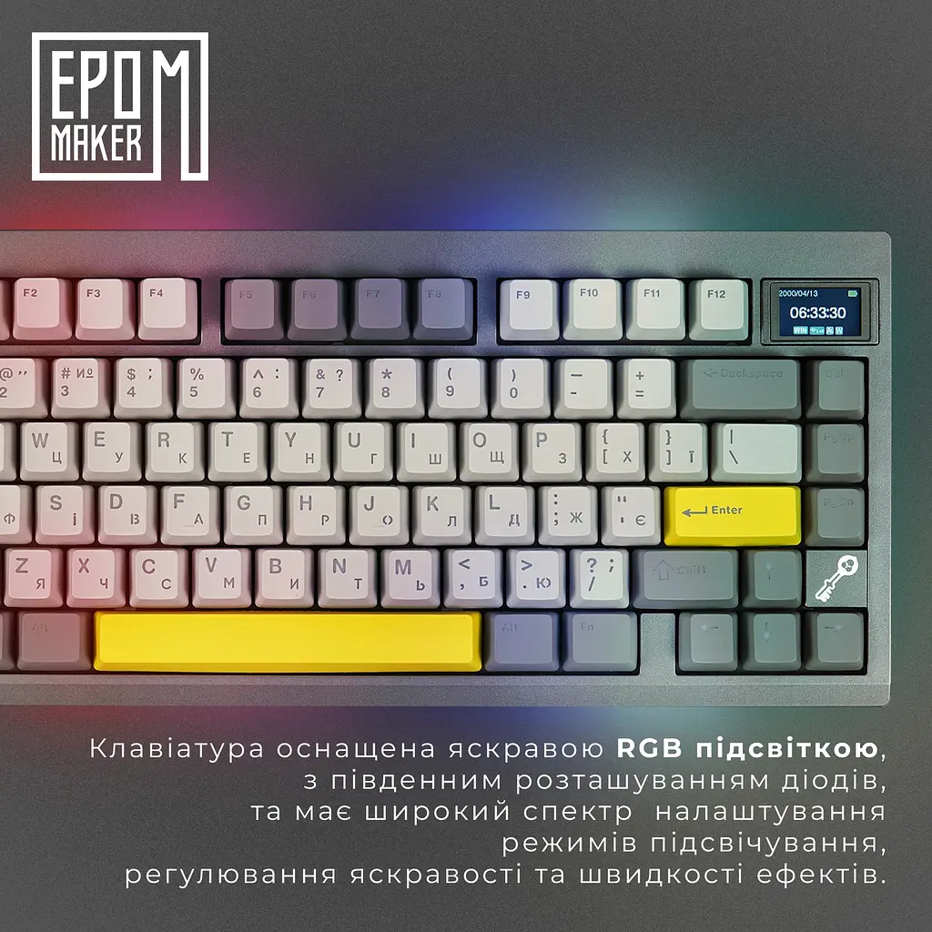 Клавиатура Epomaker TH80 PRO V2 Sea Salt Silent Black механическая беспроводная (TH80-PROV2-B-SS) - фото 12