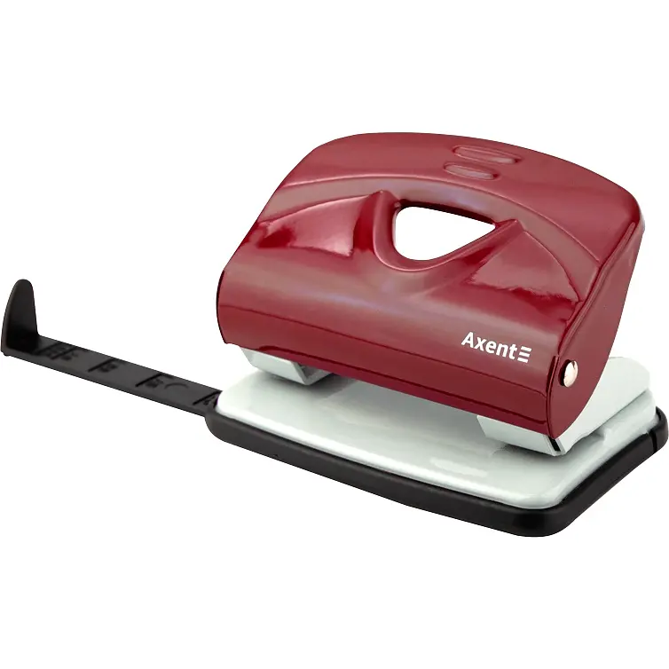 Діркопробивач для паперу Axent Exakt-2 металевий 20 аркушів червоний (3920-06-A) - фото 2
