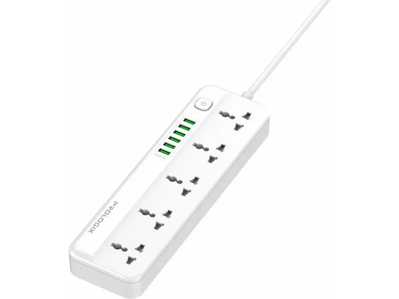 Мережевий фільтр PrologiX Premium 2 м, 5 розеток 6xUSB White (PR-SC5614W)