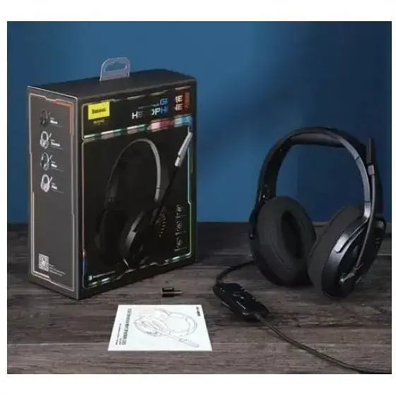 Навушники Baseus Gamo Immersive Virtual 3D Game Headphone D05 (PC) версія для ПК чорні NGD05-01 - фото 4