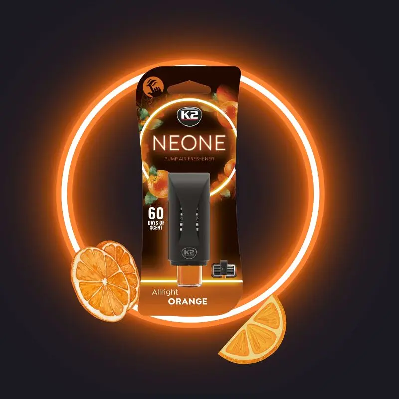Ароматизатор повітря на обдув K2 NEONE ALLRIGHT ORANGE Апельсин (V372) (K20774) - фото 3
