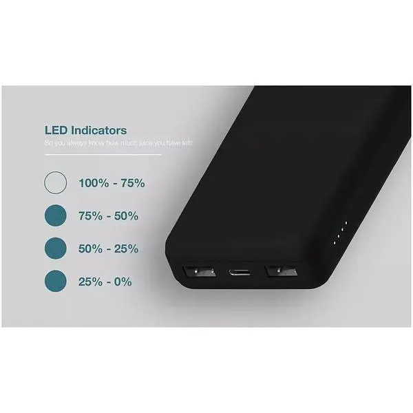 Портативний зарядний пристрій Juice Max 20000 mAh із PD потужністю 20 Вт чорний - фото 5