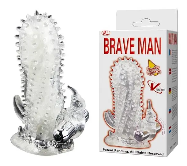 Насадка з вібрацією Penis sleeve Bullet vibrator 1 Crystal Baile BI-026205 87417 - фото 4