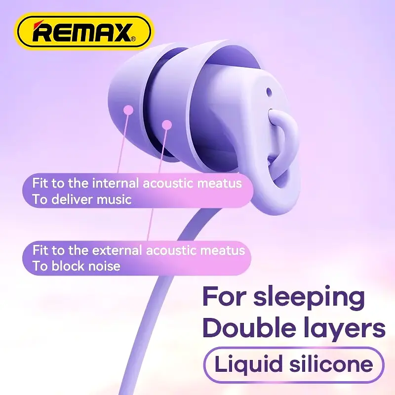 Наушники-затычки для сна Remax RM-518 Soft And Cozy, вакуумные, силиконовые ультрамягкие, Soft Touch, пассивное шумоподавление, White - фото 9