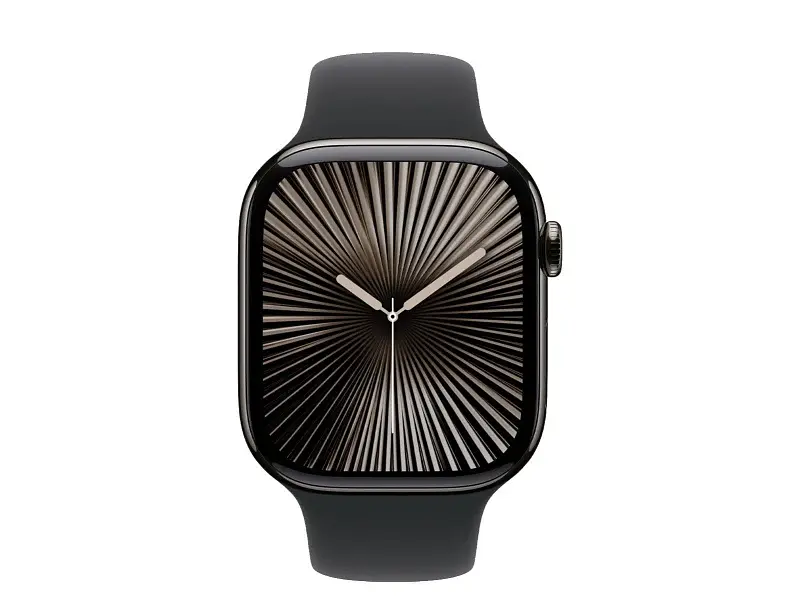 Смарт-годинник Apple Watch Series 10 GPS + Cellular 46mm Slate Titanium Case w. Black Sport Band - M/L (MWYE3) - фото 2