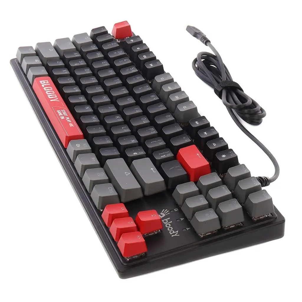 Клавіатура Bloody A4Tech S310N USB (Energy Red) Black (S310N (Energy Red)) - фото 3
