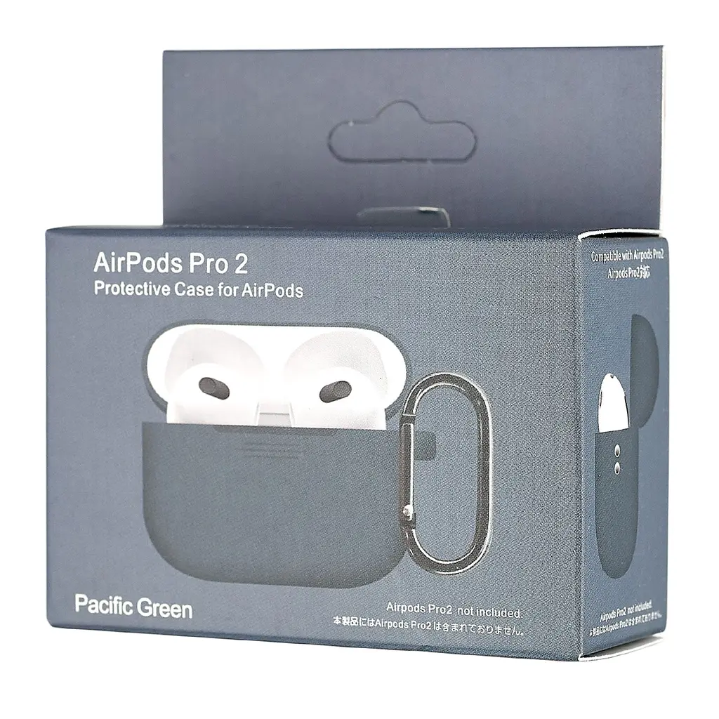 Чохол Silicone Case 1,2mm for AirPods Pro 2 Pacific Green - фото 2
