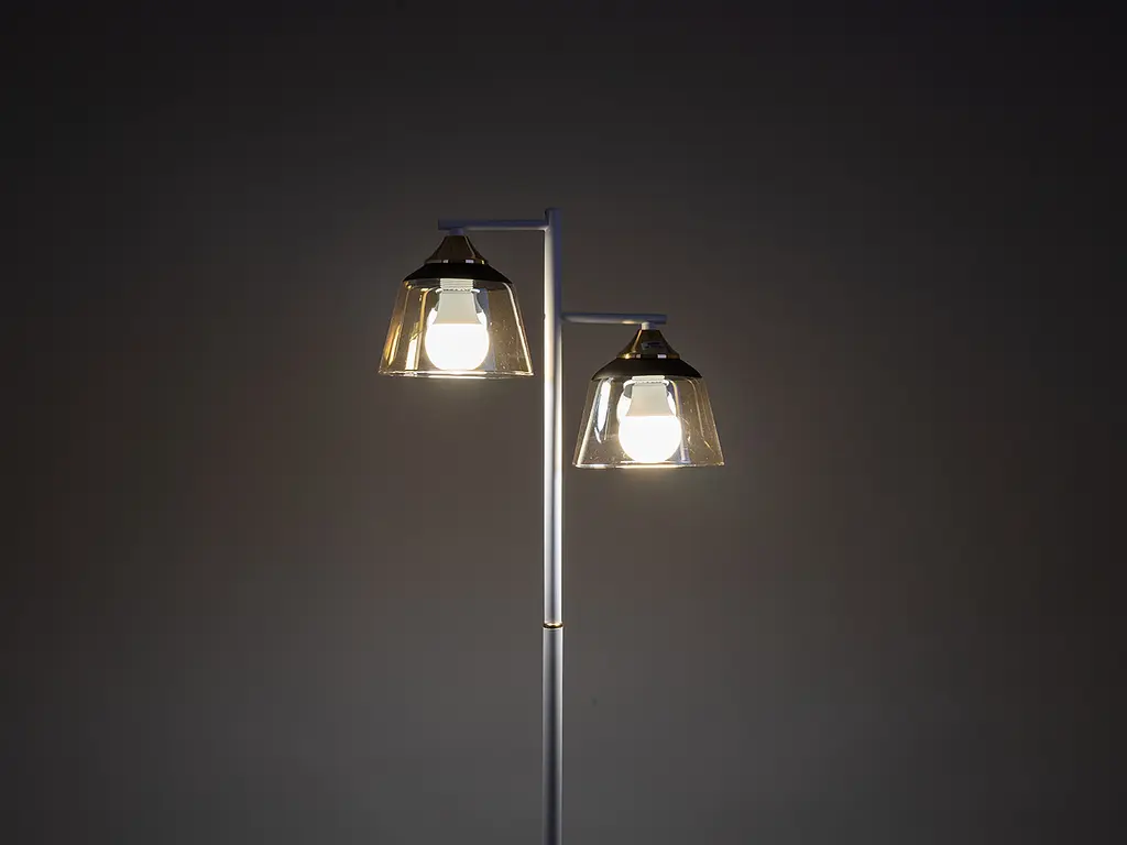 Торшер класичний LK-725F/2 E27 WH+FG - фото 2