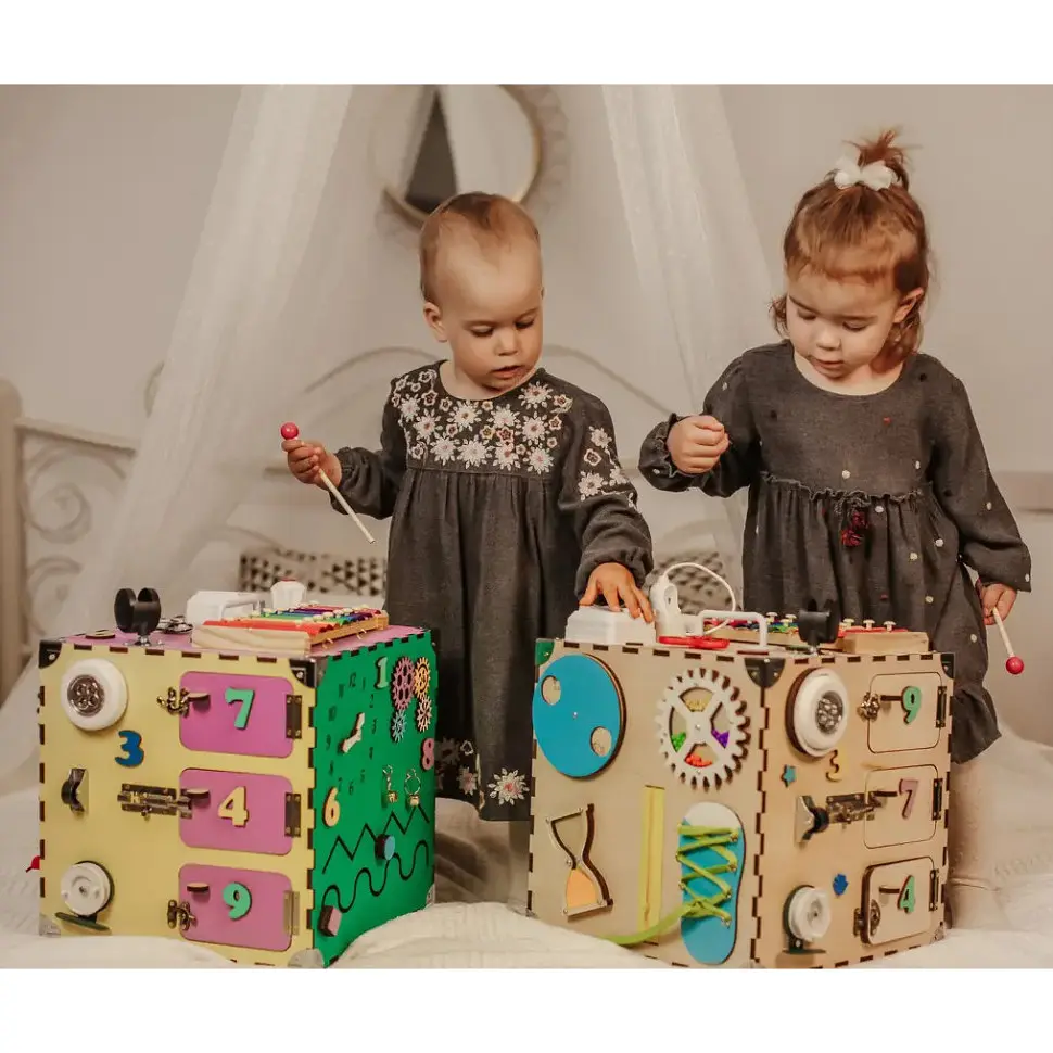 Развивающая игрушка Бизикуб Temple Group TG200123 30х30х30 см Разноцветный - фото 3