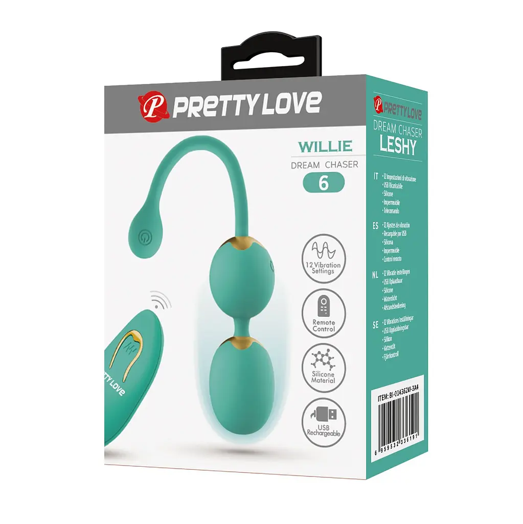 Вагінальні кульки Pretty Love Willie з вібрацією - фото 7