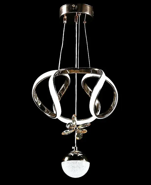Люстра стельова LED Splendid Ray L123/2, 30W, золото, білий, сучасний стиль, регульована висота - фото 2
