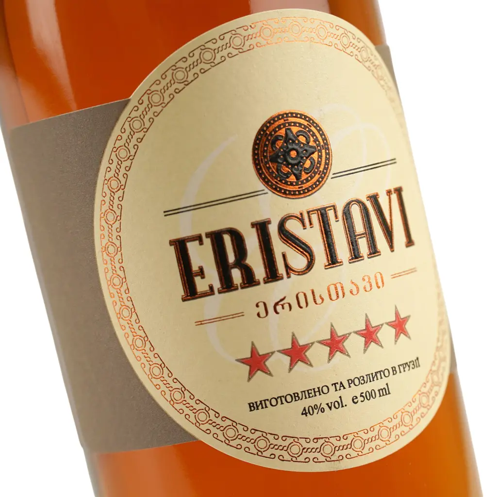 Бренди Еristavi 5 звезд, 40%, 0,5 л - фото 6