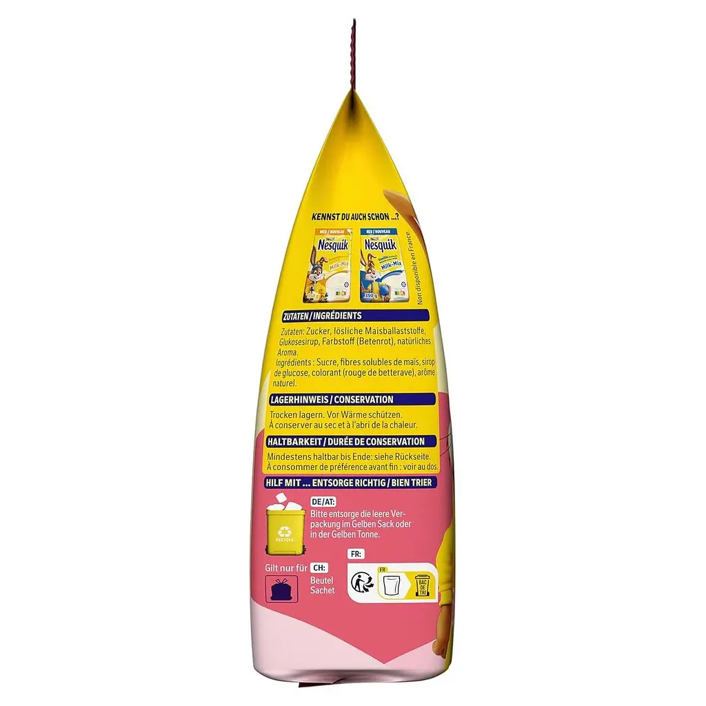 Молочний напій Nestle Nesquik Milk Mix Strawberry 350 г - фото 4