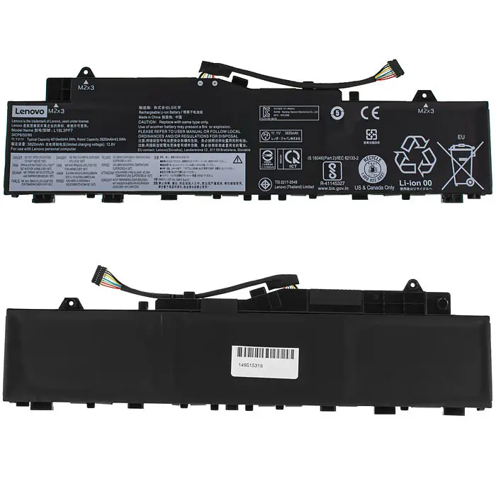 Батарея для ноутбука Lenovo L19L3PF7 (IdeaPad 5 14ARE05 5 14ITL05 5 14ALC05) 11.1V 4010mAh 44.5Wh Чорний - фото 2