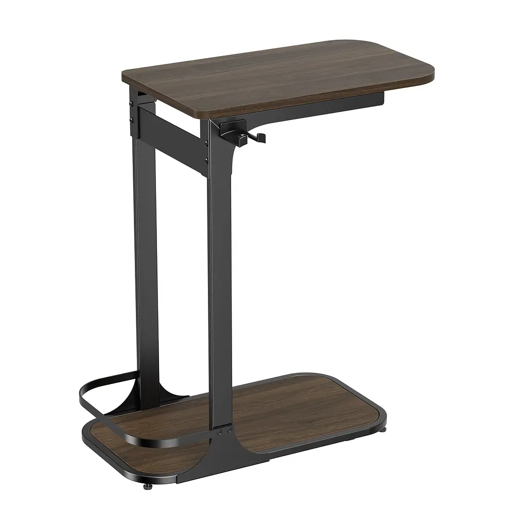 Приставний столик OfficePro Dark Wood Black із тримачем для гарнітури (SD137DW) - фото 2