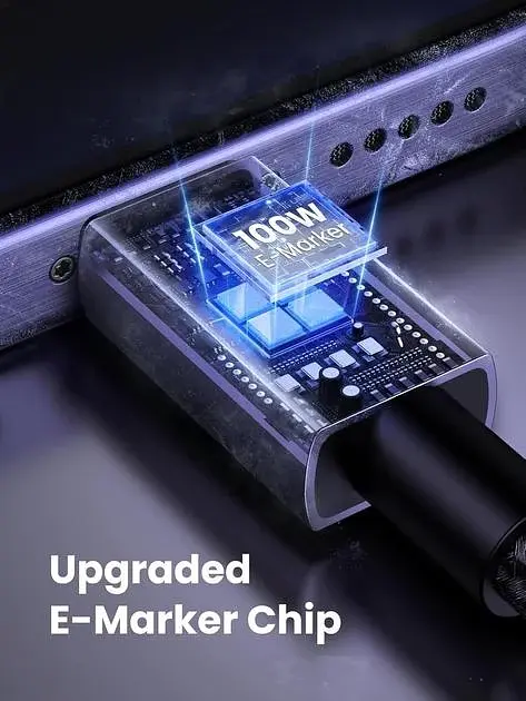 Кабель зарядний UGREEN USB C to USB C Charger Cable 100 W кабель для швидкого заряджання 2 м Black (L512) - фото 4
