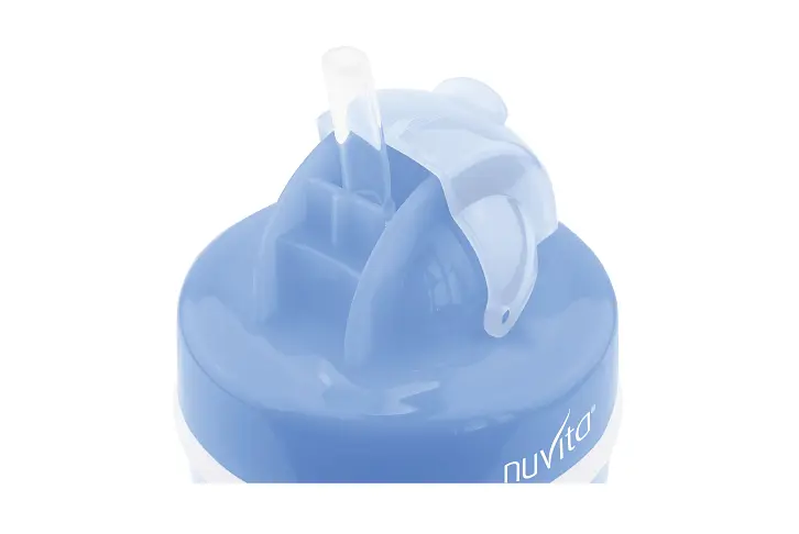 Чашка-непроливайка Nuvita з трубочкою, 200 мл, блакитний (NV1436Blue) - фото 3