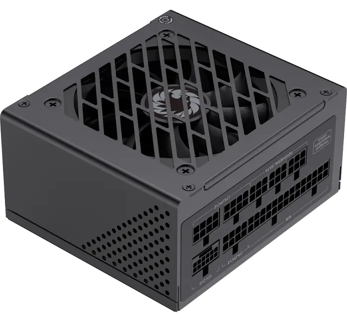 Блок питания GameMax 850 Вт GS-850G, Black, SFX, модульный, 80+ Gold, Active PFC, 9,2 см, 3xMolex / 6xSATA / 1x16-pin / 4x2+6-pin / 2x4+4-pin / 1x20+4-pin, защита OVP / UVP / OCP / OTP / OPP / SCP - фото 2