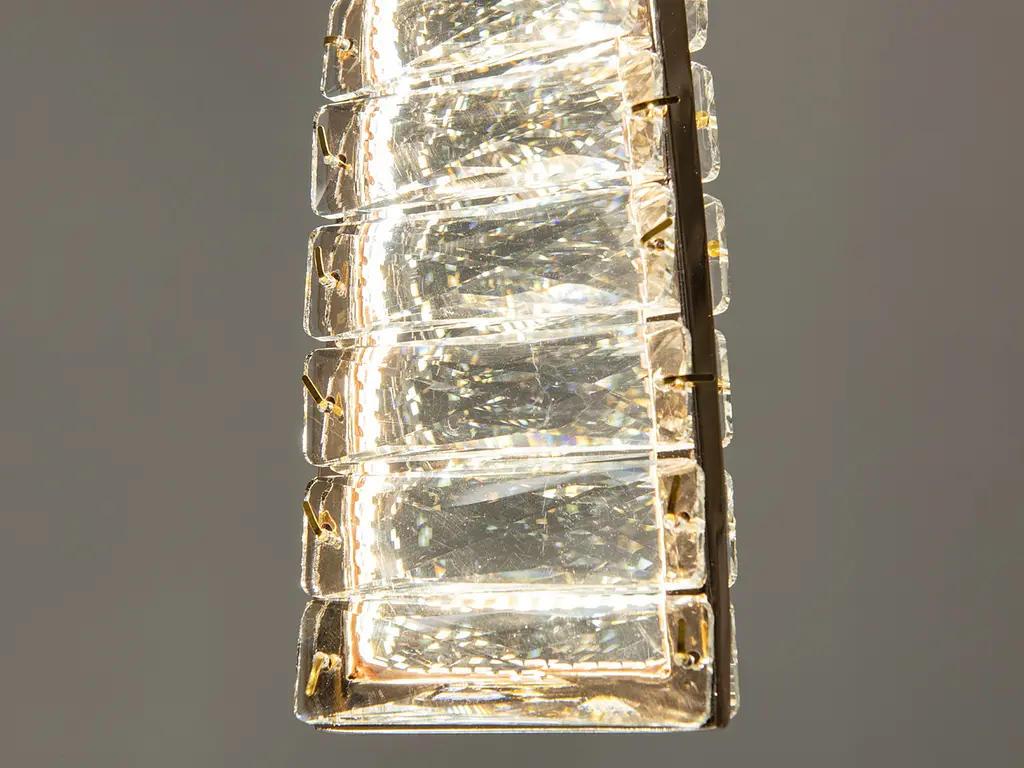 Підвісний світильник LED Diasha 531/1D-500G, 15W, золото, регульована висота, для коридору та вітальні - фото 4