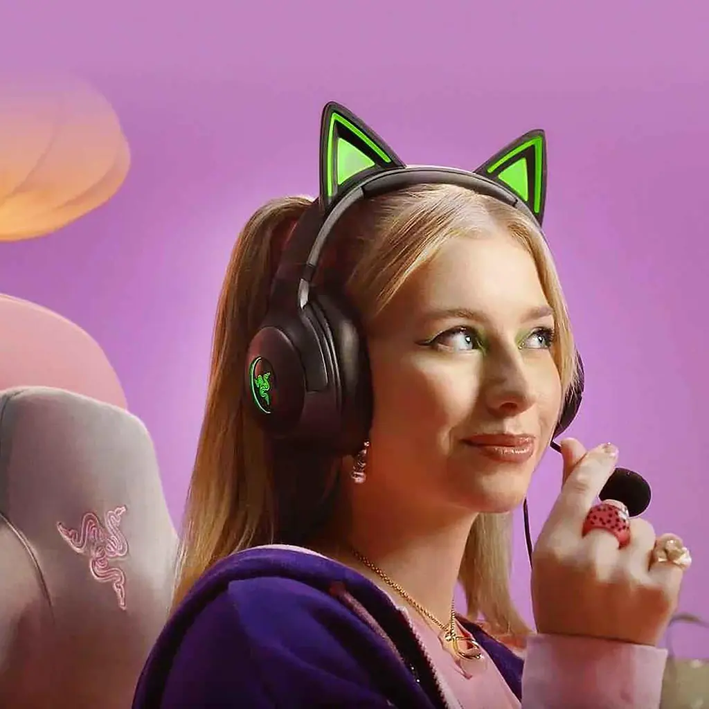 Ігрова гарнітура Razer Kraken Kitty V2 Black (RZ04-04730100-R3M1) - фото 9