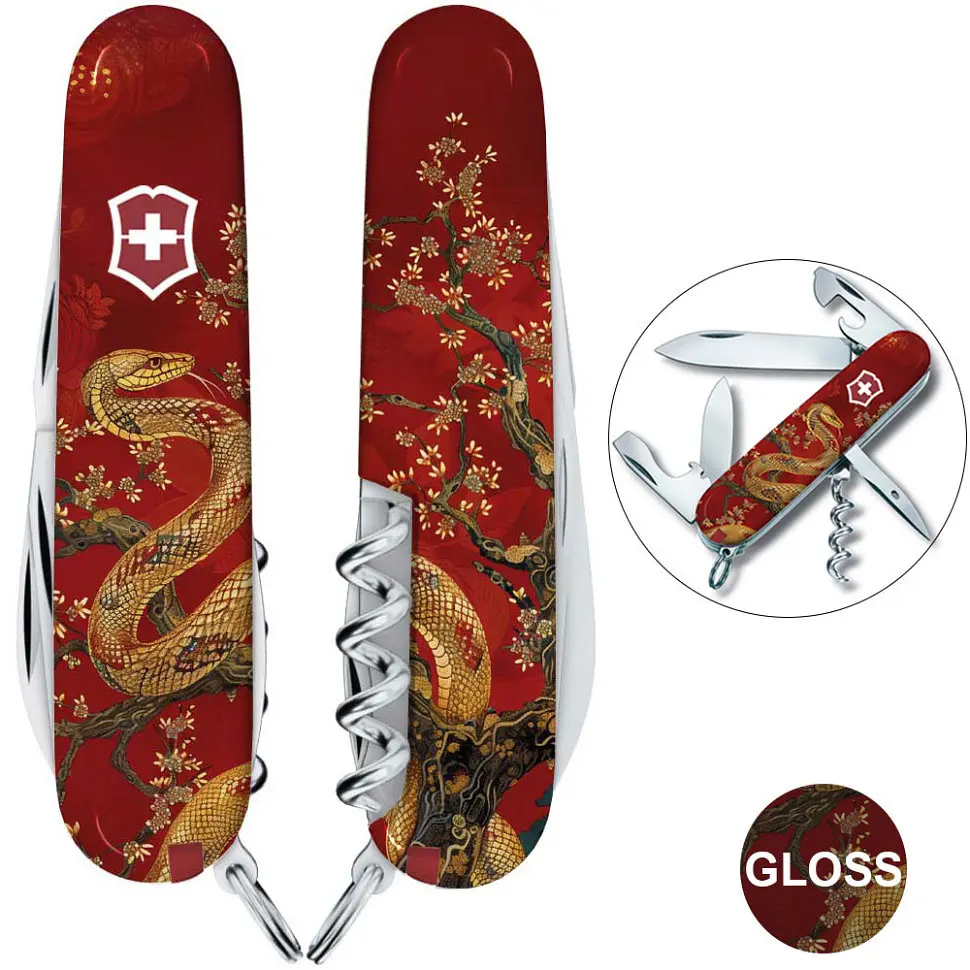 Ніж Victorinox Spartan Zodiac 91мм 13функ Золота змія - фото 3