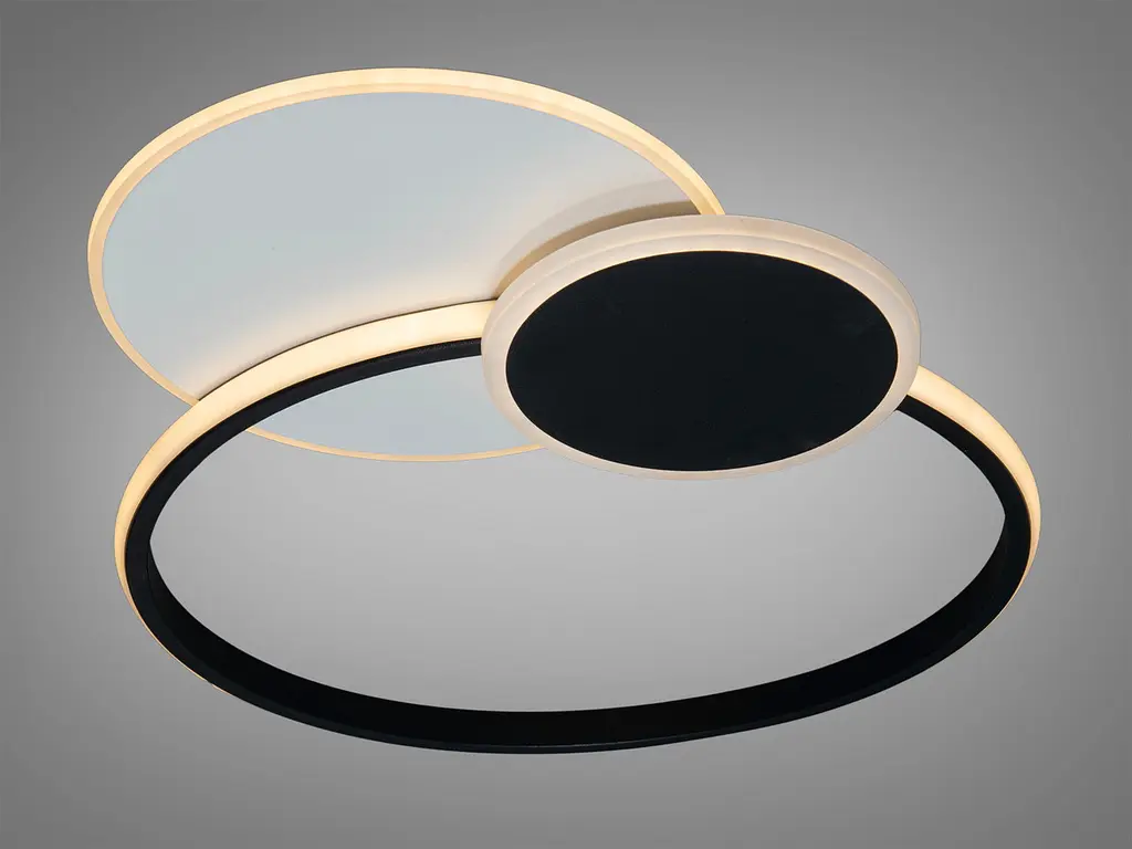 Люстра стельова LED Diasha Z212-1BLACK Z212, 52W, чорний-білий, для коридору, вітальні, спальні, дитячої, магазину - фото 3