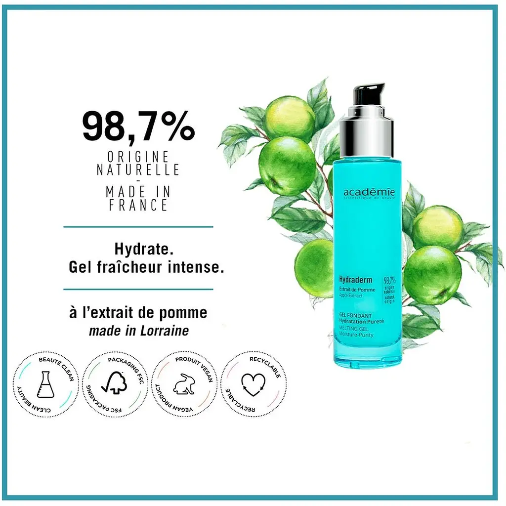 Легкий зволожувальний і очищувальний гель Academie Melting Gel Moisture-Pyrity 50 мл (3145071002014) - фото 3
