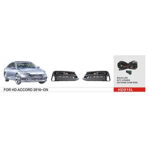 LED Протитуманні фари для Honda Accord 2017-12V 7W з проводкою Комплект (HD-916L) - фото 2