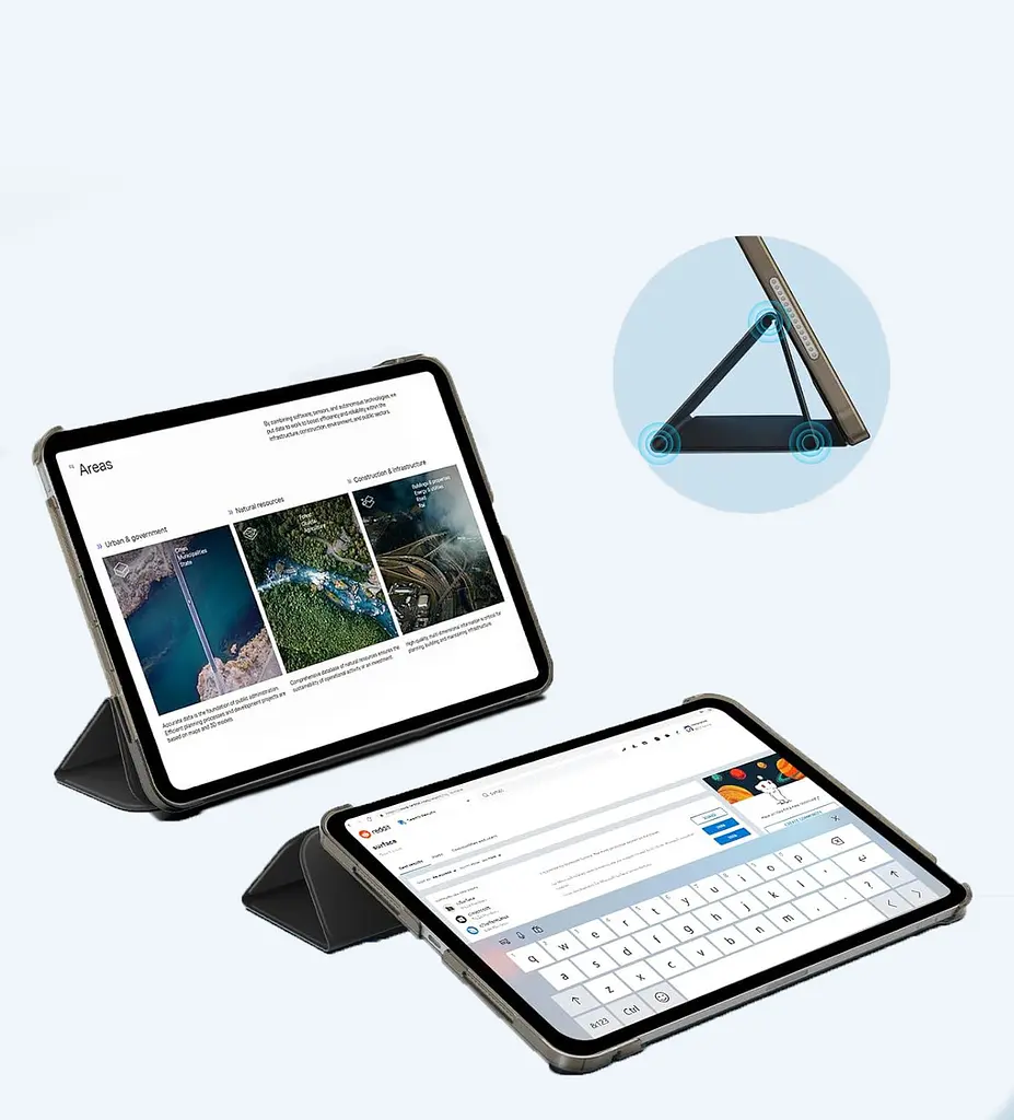 Чохол-книжка BeCover Tri Fold Hard для Apple iPad Pro 11" M4 2024 Чорний (711726) - фото 5