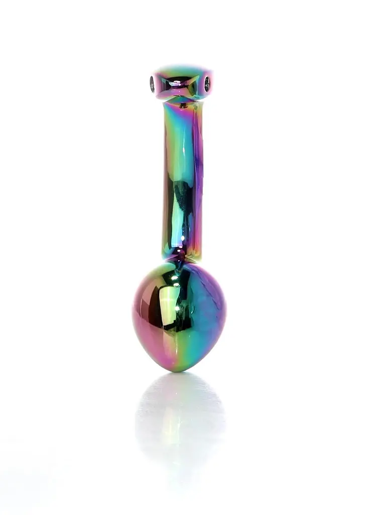 Анальна пробка - Jewellery Multicolour Curved Plug S - фото 2