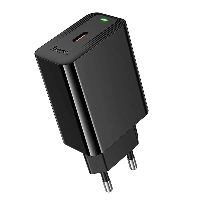 Сітчасте зарядне пристрій HOCO CS93A Leader single port PD20W charger Чорний
