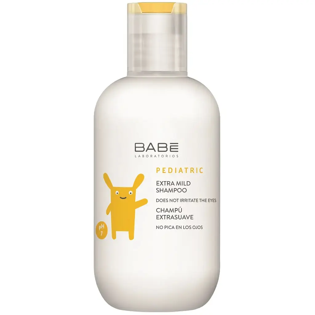 Набір дитячий Babe Laboratorios Pediatric: Гель для душу 100 мл + Гель для інтимної гігієни 200 мл + Шампунь з кондиціонером 200 мл + Молочко для тіла 100 мл - фото 4