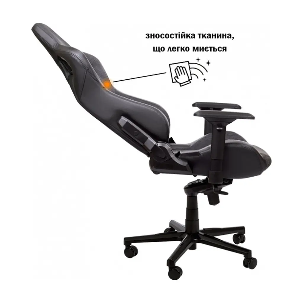 Крісло ігрове GT Racer X-8005 Dark Gray/Black - фото 5