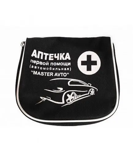 Автомобільна аптечка АМА-1 до 9 чоловік / Сумка Чорна Master Avto - фото 2