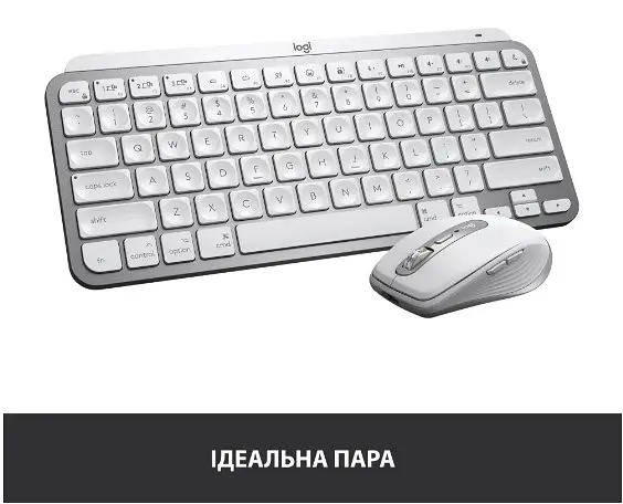 Клавіатура MX Keys Mini For Mac Wireless Illuminated Pale Grey Logitech teh0022911 - фото 6