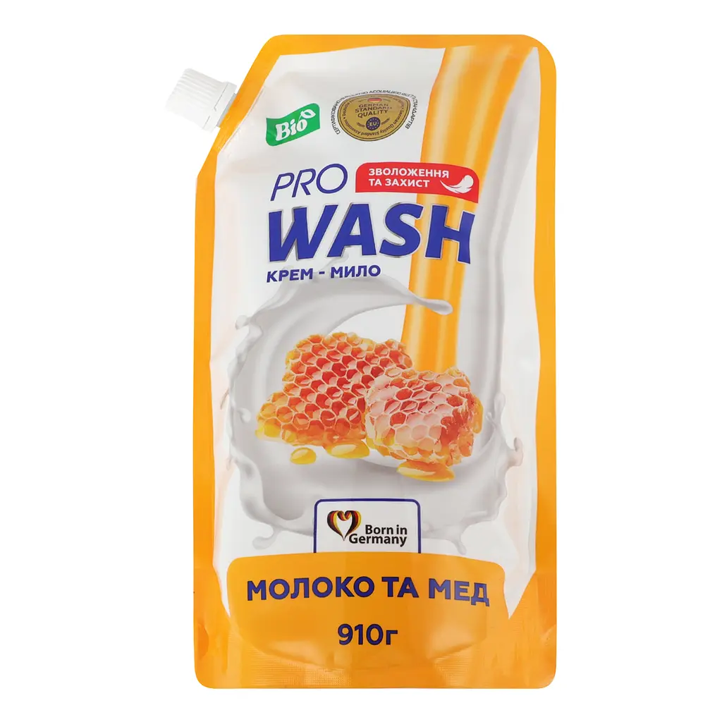 Рідке крем-мило Pro Wash, молоко та мед, 910 г - фото 2